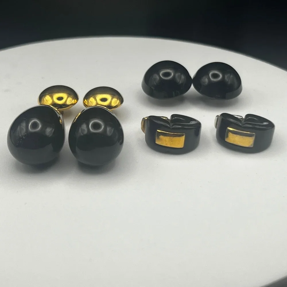 Retro '80s/'90s Statement Earrings – Lot of 3‎